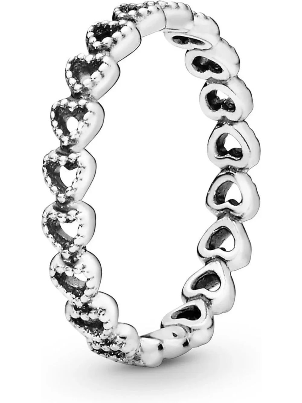 Stackable Heart Ring for Women - Sterling Silver Band - Perfect Gift with Box